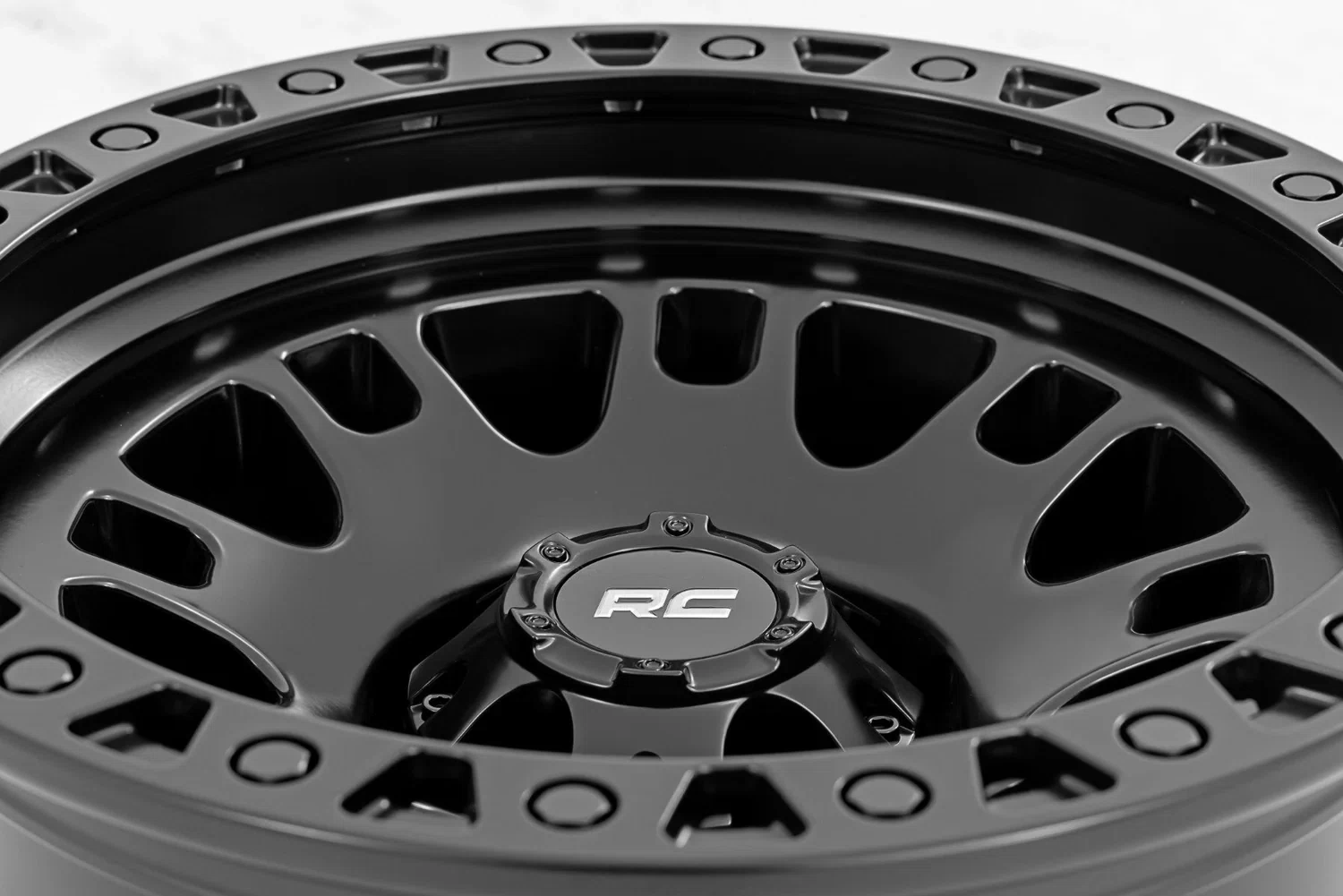 Rough Country 82 Series Wheel One-Piece Semi Gloss Black 18x9 5x5.0 0mm 82180918